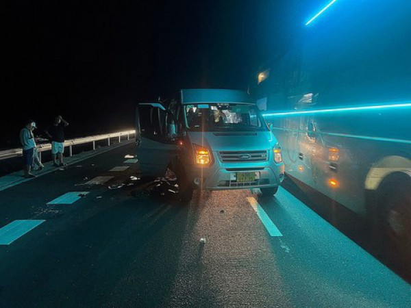 Tai nạn nghiêm trọng trên cao tốc Vĩnh Hảo – Phan Thiết, 6 người bị thương