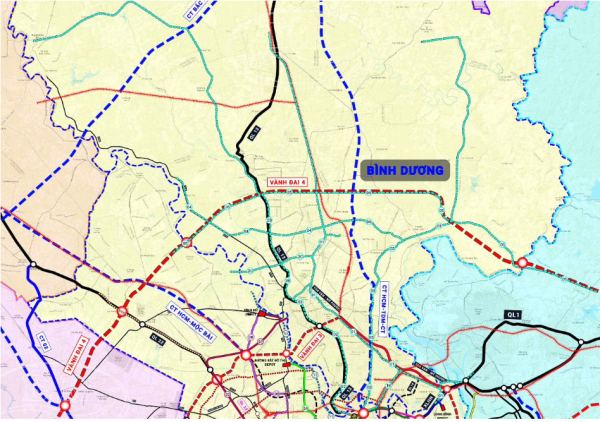 ‘Đường đi’ của 2 tuyến metro kết nối khu trung tâm TP.HCM đến Bình Dương (cũ)