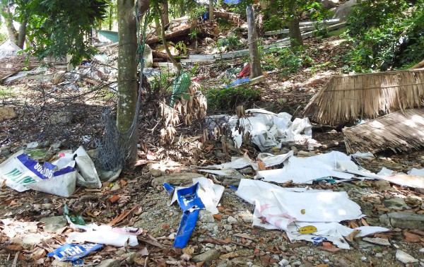 Bán đảo Sơn Trà xuất hiện nhiều chỗ có rác thải, gây mất mỹ quan