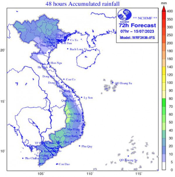 Tin tức thời tiết hôm nay, 13.7.2023: Tây nguyên và Nam bộ mưa to, Bắc bộ nắng