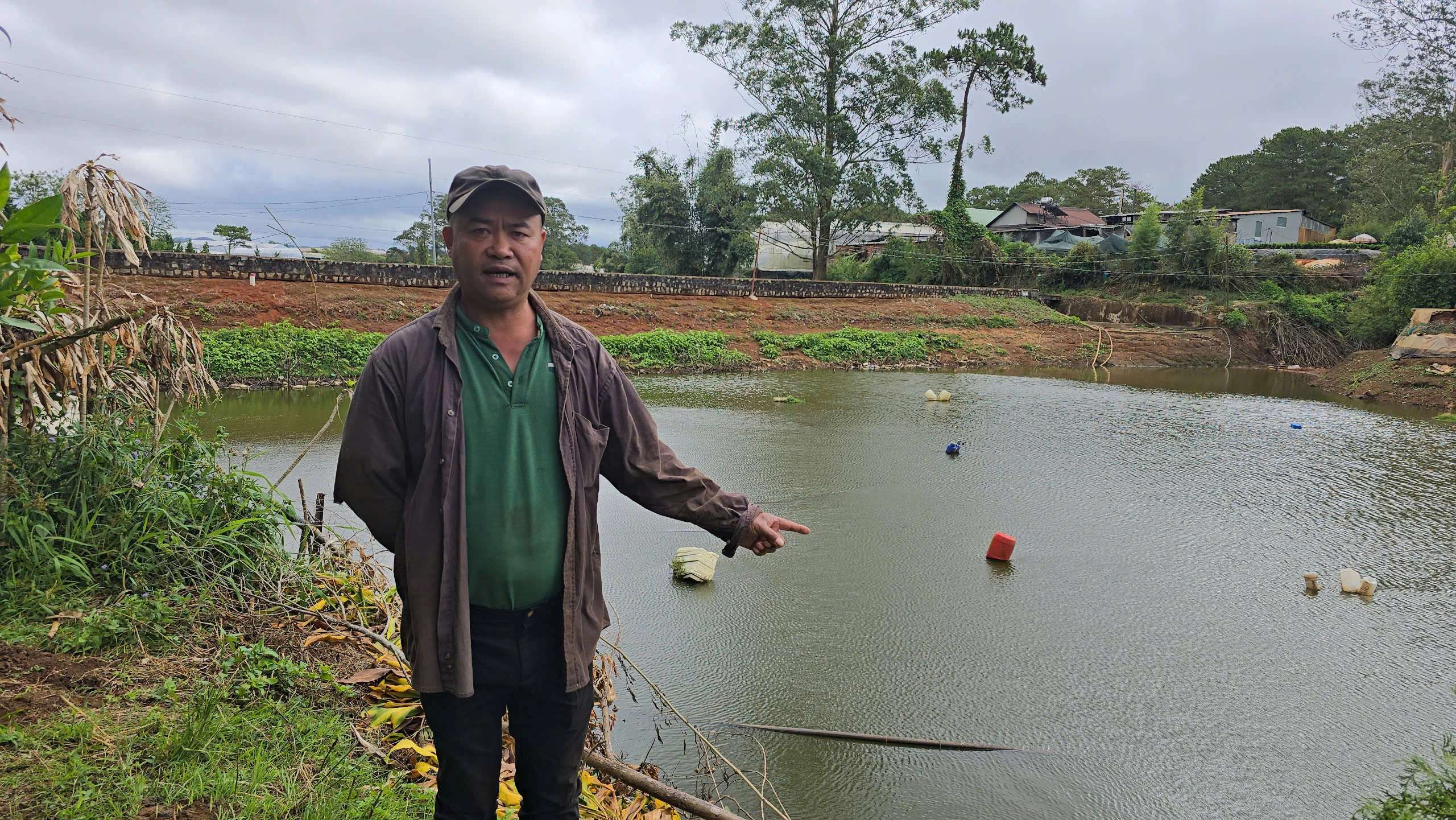 Đà Lạt: Nông dân làng hoa kêu cứu vì hồ Vạn Thành 2 ô nhiễm Đà Lạt: Nông dân làng hoa kêu cứu vì hồ Vạn Thành 2 ô nhiễm