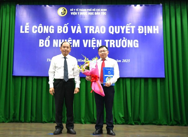 Chánh Thanh tra Sở Y tế TP.HCM làm Giám đốc Viện Y dược học dân tộc Chánh Thanh tra Sở Y tế TP.HCM làm Giám đốc Viện Y dược học dân tộc
