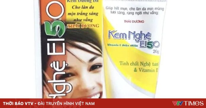 Đình chỉ lưu hành lô kem nghệ E150 do ghi nhãn sai công dụng
