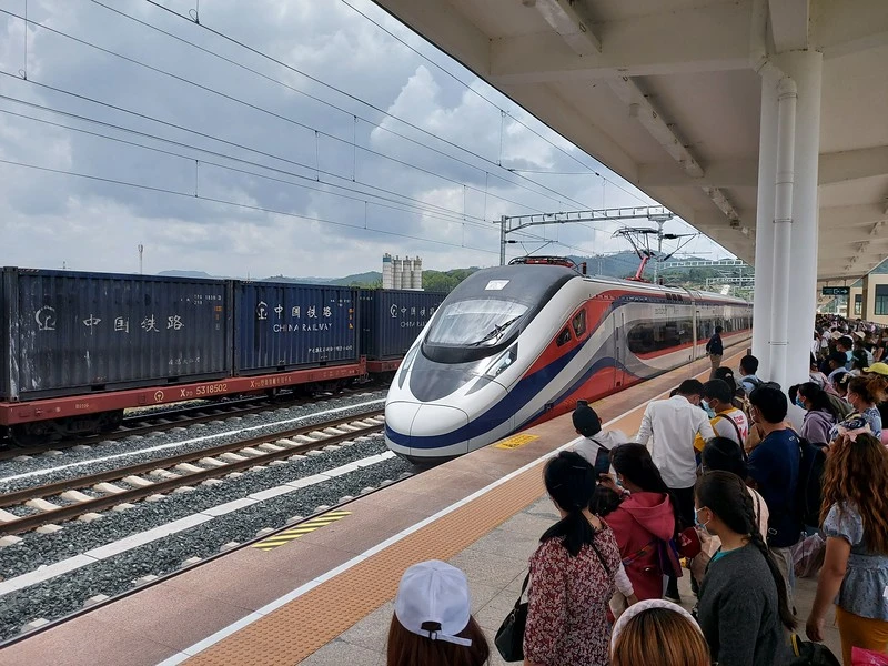 Tàu lửa nối Bangkok - Viêng Chăn đến Trung Quốc chuẩn bị chạy chuyến đầu tiên
