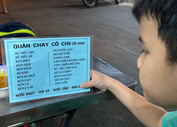 Hẻm bán món chay Hẻm bán món chay