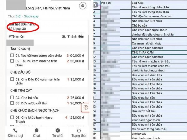 Khách đặt 30 ly chè, muốn ghi tên từng người: Shipper bức xúc, mạng Khách đặt 30 ly chè, muốn ghi tên từng người: Shipper bức xúc, mạng