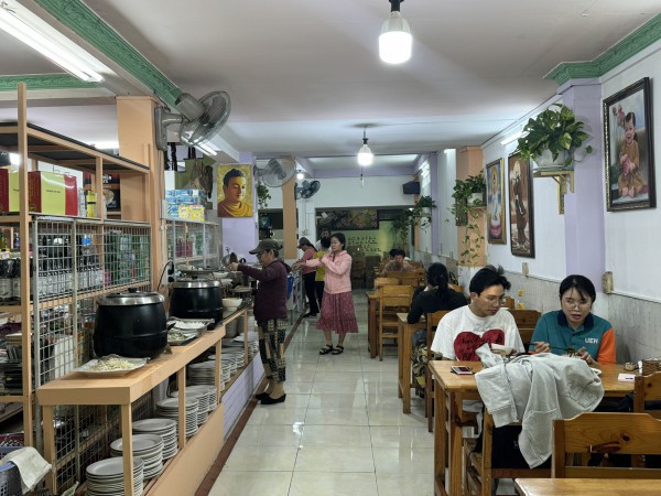 Những quán buffet chay 0 đồng bình dân từng Những quán buffet chay 0 đồng bình dân từng