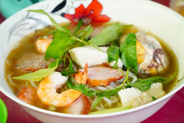 Quán bún mắm trong chợ Quán bún mắm trong chợ