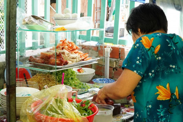 Quán bún mắm trong chợ Quán bún mắm trong chợ