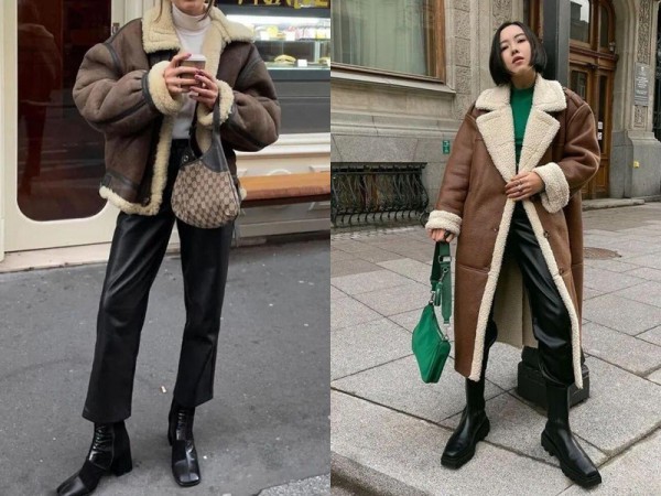 6 cách mặc đẹp với áo lông cừu mùa lạnh