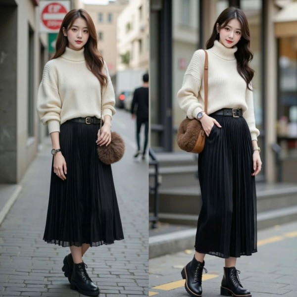 Biến hóa phong cách cùng áo cổ lọ Biến hóa phong cách cùng áo cổ lọ