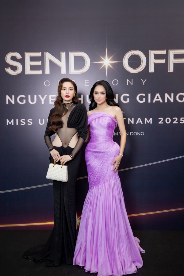 Hồ Ngọc Hà, Kỳ Duyên tiễn Hương Giang lên đường dự thi Miss Universe 2025