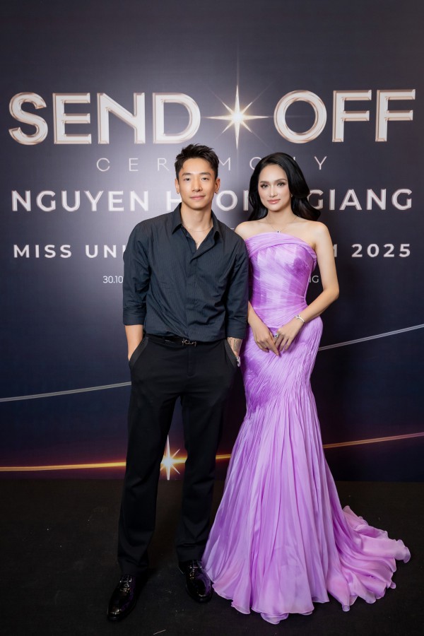 Hồ Ngọc Hà, Kỳ Duyên tiễn Hương Giang lên đường dự thi Miss Universe 2025