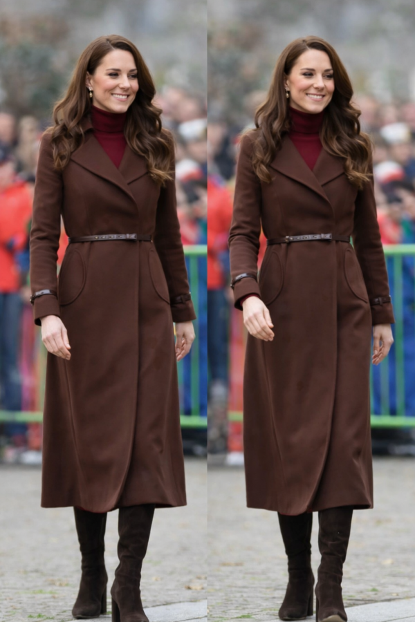 Học cách diện áo khoác dài chuẩn sang, vừa thanh lịch vừa tôn dáng như Công nương Kate Middleton
