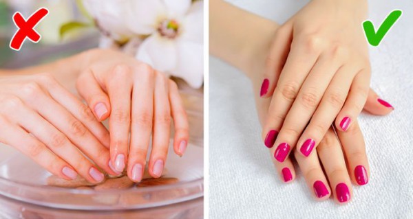 Những sai lầm khiến bộ móng của bạn không đẹp lung linh 