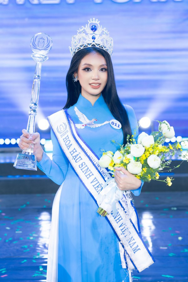 Nữ sinh Đại học Đại Nam đăng quang Hoa hậu Sinh viên Hòa bình Việt Nam 2025