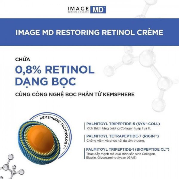 Review Image MD Restoring Retinol Crème với công nghệ độc quyền Image Retinol không bong tróc