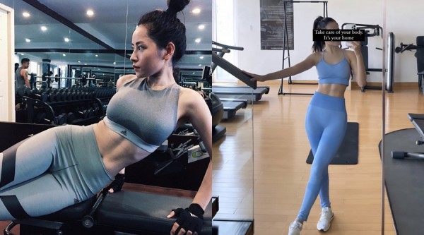 Sao Việt khỏe đẹp: Chi Pu tập gym, pilates để giữ eo không mỡ thừa