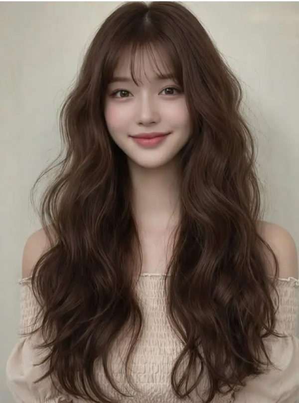 Tóc dài gợn sóng kiểu Hàn Quốc: lựa chọn tạo phong cách cho nhiều độ tuổi