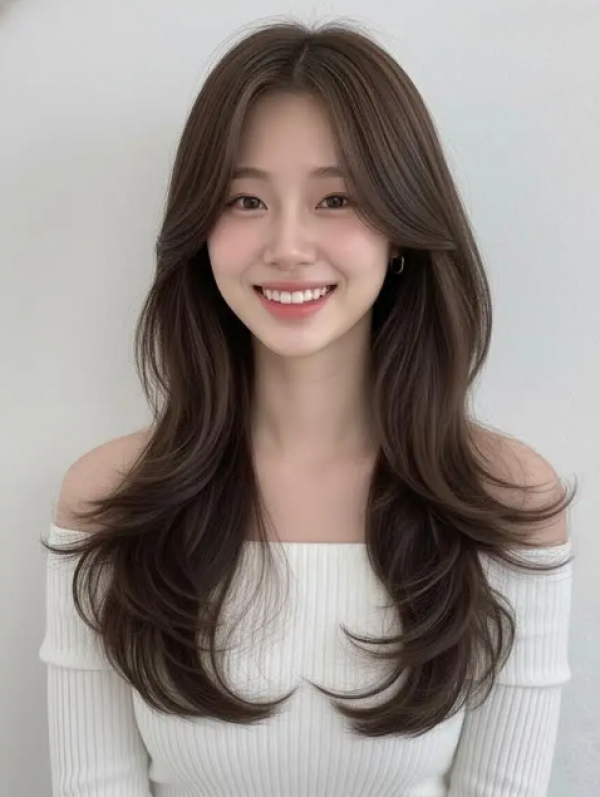 Tóc dài gợn sóng kiểu Hàn Quốc: lựa chọn tạo phong cách cho nhiều độ tuổi