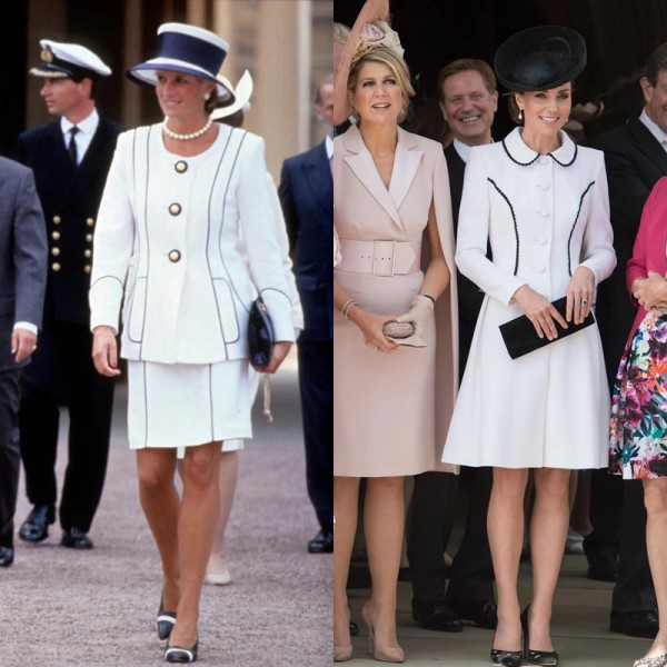 Vương phi Kate Middleton diện trang phục gợi nhớ đến Công nương Diana