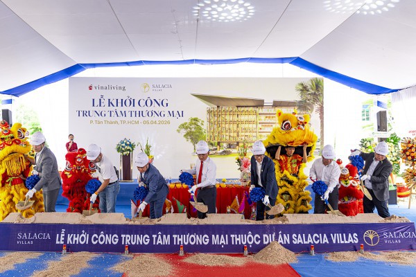 Vinaliving khởi công xây dựng trung tâm thương mại thuộc dự án Salacia Villas