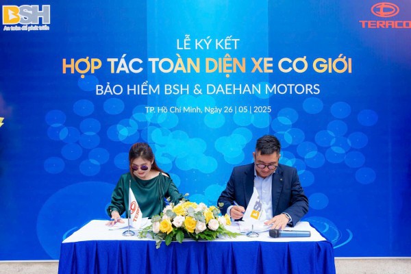 BSH hợp tác với Daehan Motors triển khai bảo hiểm xe Teraco