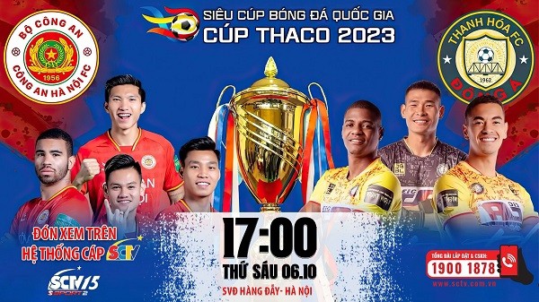 Bật SCTV15 để theo dõi trận tranh Siêu cúp Bóng đá Quốc gia 2023