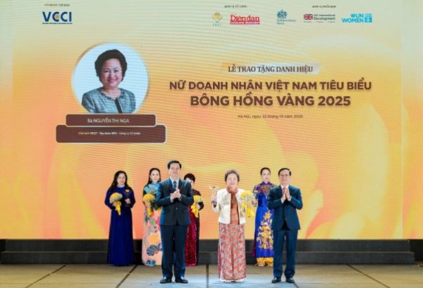 Chủ tịch Tập đoàn BRG lần thứ 6 được vinh danh TOP 10 “Nữ doanh nhân Việt Nam tiêu biểu - Bông hồng Vàng 2025” Chủ tịch Tập đoàn BRG lần thứ 6 được vinh danh TOP 10 “Nữ doanh nhân Việt Nam tiêu biểu - Bông hồng Vàng 2025”