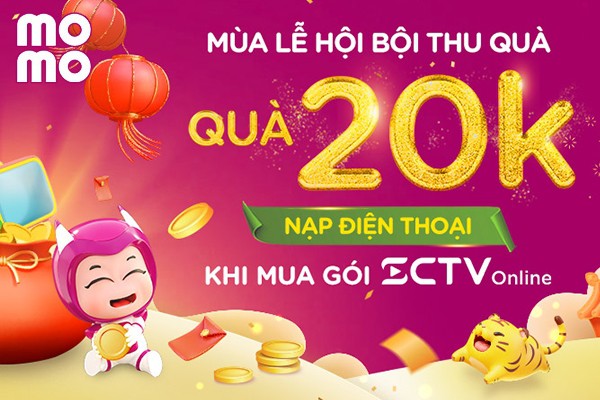 Cùng MoMo xem SCTV Online nhận quà liền tay