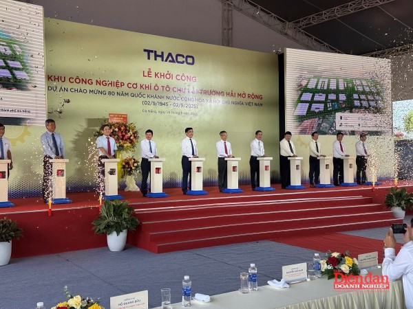 Khởi công Khu công nghiệp cơ khí ô tô Chu Lai Trường Hải mở rộng