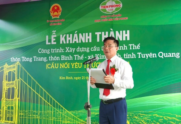 Nhựa Tiền Phong khánh thành “Cầu nối yêu thương” số 119 tại Tuyên Quang