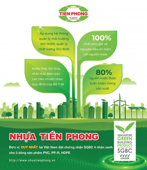 Nhựa Tiền Phong xây dựng tương lai xanh bền vững