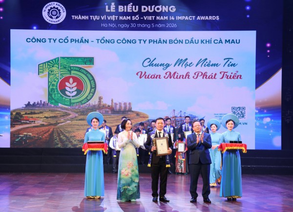 PVCFC – doanh nghiệp phân bón duy nhất được vinh danh toàn diện tại Vietnam I4 Impact Awards 2026