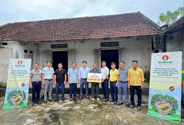 PVCFC đồng hành cùng đồng bào Nghệ An sau thiên tai