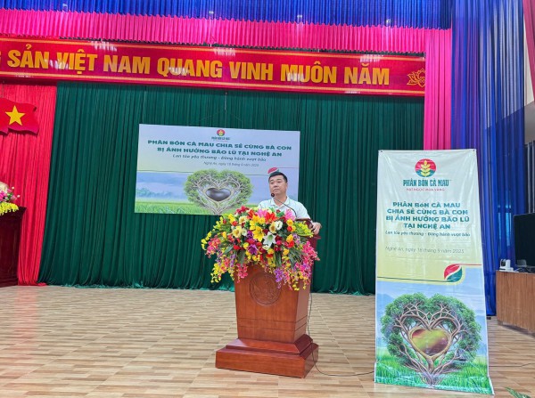 PVCFC đồng hành cùng đồng bào Nghệ An sau thiên tai
