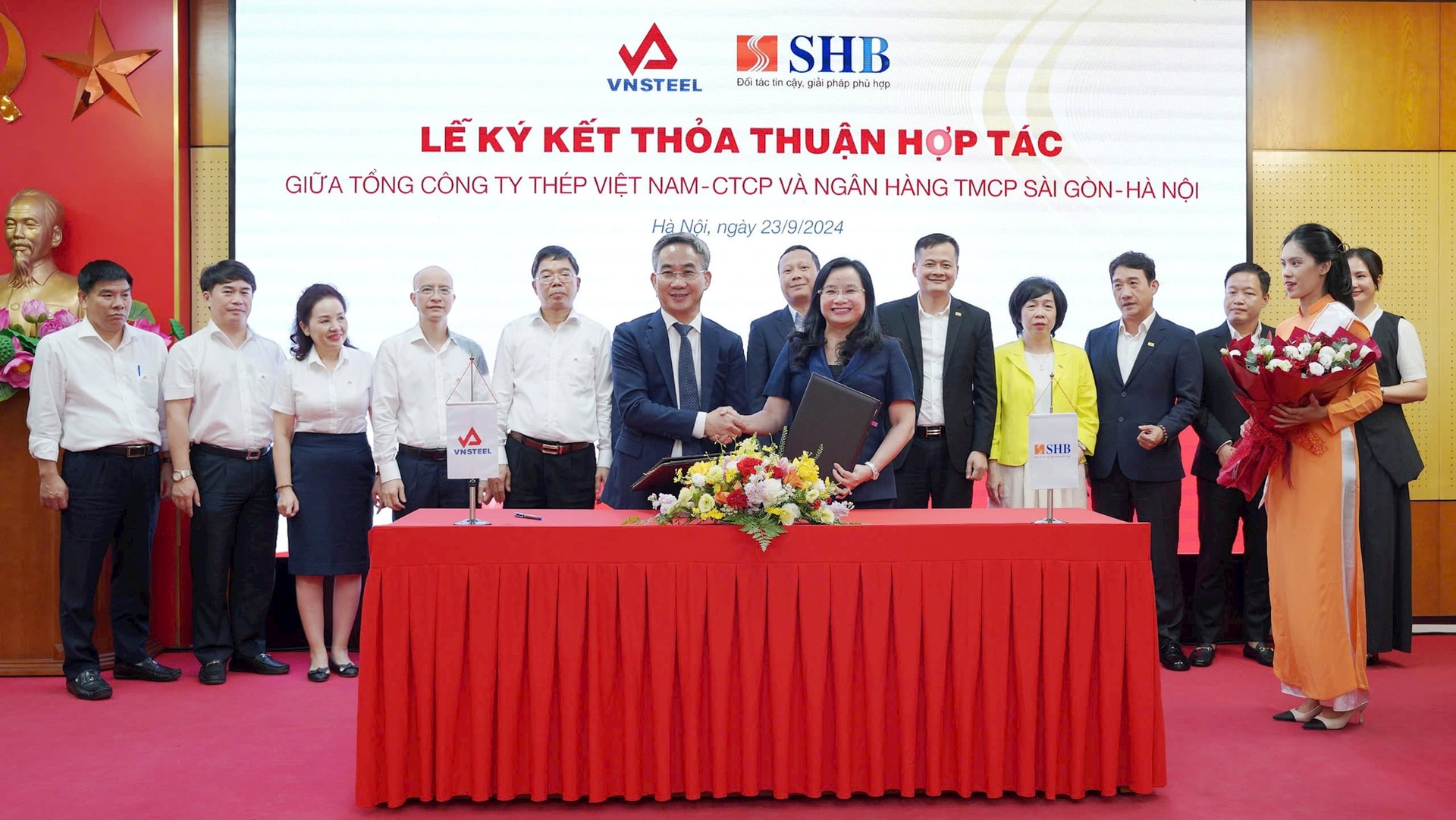 SHB ký kết hợp tác với Tổng Công ty Thép Việt Nam