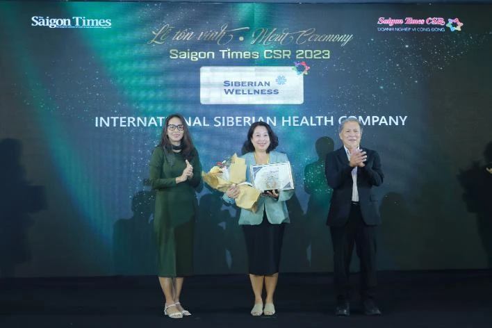 Siberian Wellness tiếp tục được vinh danh ‘Doanh nghiệp vì cộng đồng – Saigon Times CSR 2023’