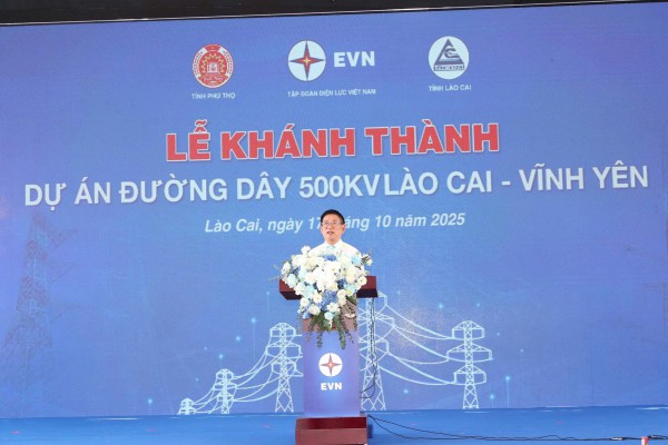 Thần tốc thi công vượt tiến độ, khánh thành dự án đường dây 500 kV Lào Cai - Vĩnh Yên Thần tốc thi công vượt tiến độ, khánh thành dự án đường dây 500 kV Lào Cai - Vĩnh Yên