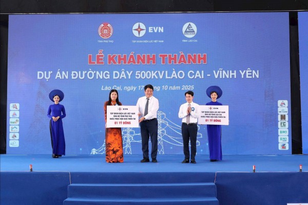 Thần tốc thi công vượt tiến độ, khánh thành dự án đường dây 500 kV Lào Cai - Vĩnh Yên Thần tốc thi công vượt tiến độ, khánh thành dự án đường dây 500 kV Lào Cai - Vĩnh Yên