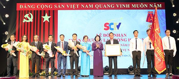 Truyền hình cáp SCTV vinh dự đón nhận Huân chương Lao động hạng Nhất