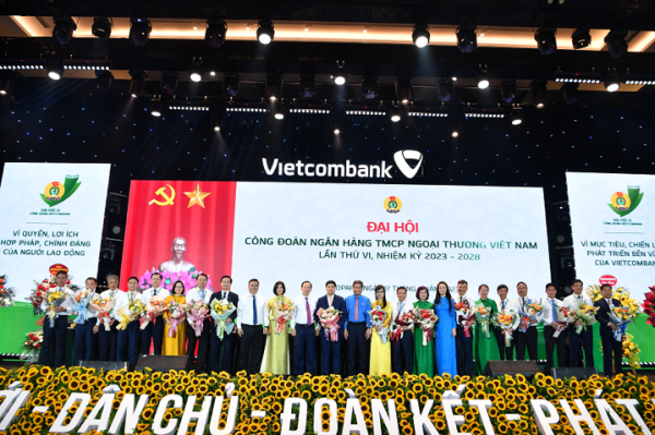 Đại hội Công đoàn Vietcombank lần thứ VI, nhiệm kỳ 2023 – 2028 thành công tốt đẹp