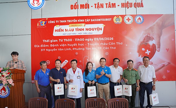 Nghĩa tình miền Tây lan tỏa từ Ngày hội Hiến máu SCTV 2026