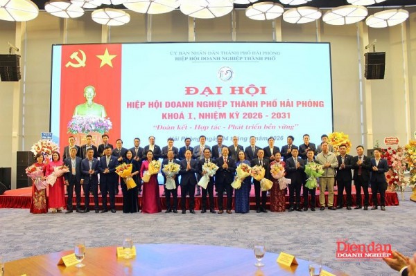 Ông Trần Văn Thắng được bầu làm Chủ tịch Hiệp hội Doanh nghiệp Hải Phòng nhiệm kỳ 2026-2031