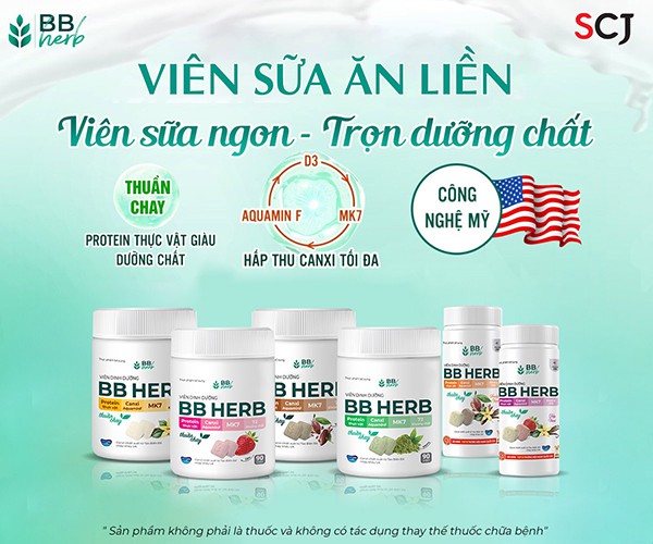 SCJ đồng hành cùng BB Herb - Mang nguồn dinh dưỡng thuần chay đến cho mọi nhà