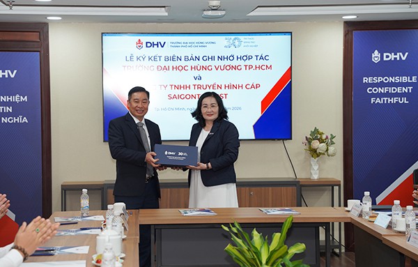 SCTV và Đại học Hùng Vương TP.HCM ký kết hợp tác chiến lược, mở rộng cơ hội phát triển nguồn nhân lực chất lượng cao