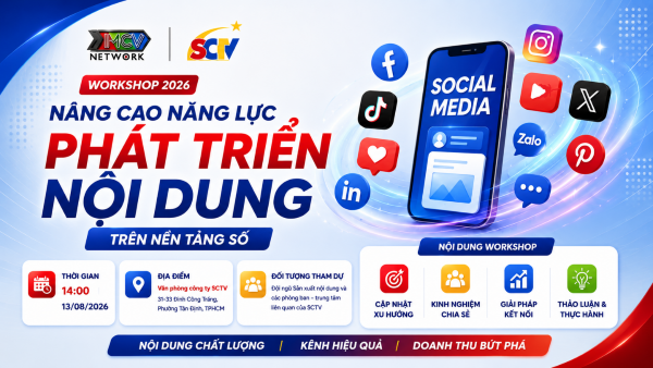 SCTV và MCV Network đồng hành nâng cao năng lực phát triển nội dung số