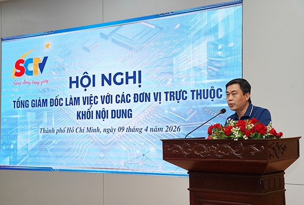 Tân Tổng Giám đốc Lương Quốc Huy làm việc với các đơn vị: Quyết tâm “tái sinh” SCTV trong giai đoạn mới