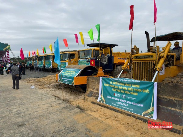 Đà Nẵng khởi công Khu công nghiệp Nam Thăng Bình 3.373 tỷ đồng