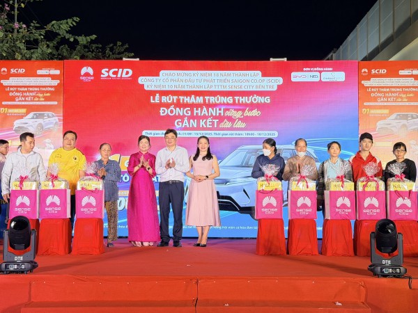 Trung tâm thương mại Sense City Bến Tre tri ân khách hàng dịp 10 năm thành lập